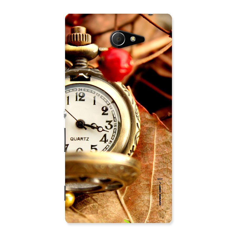 Cherry And Clock Back Case for Sony Xperia M2