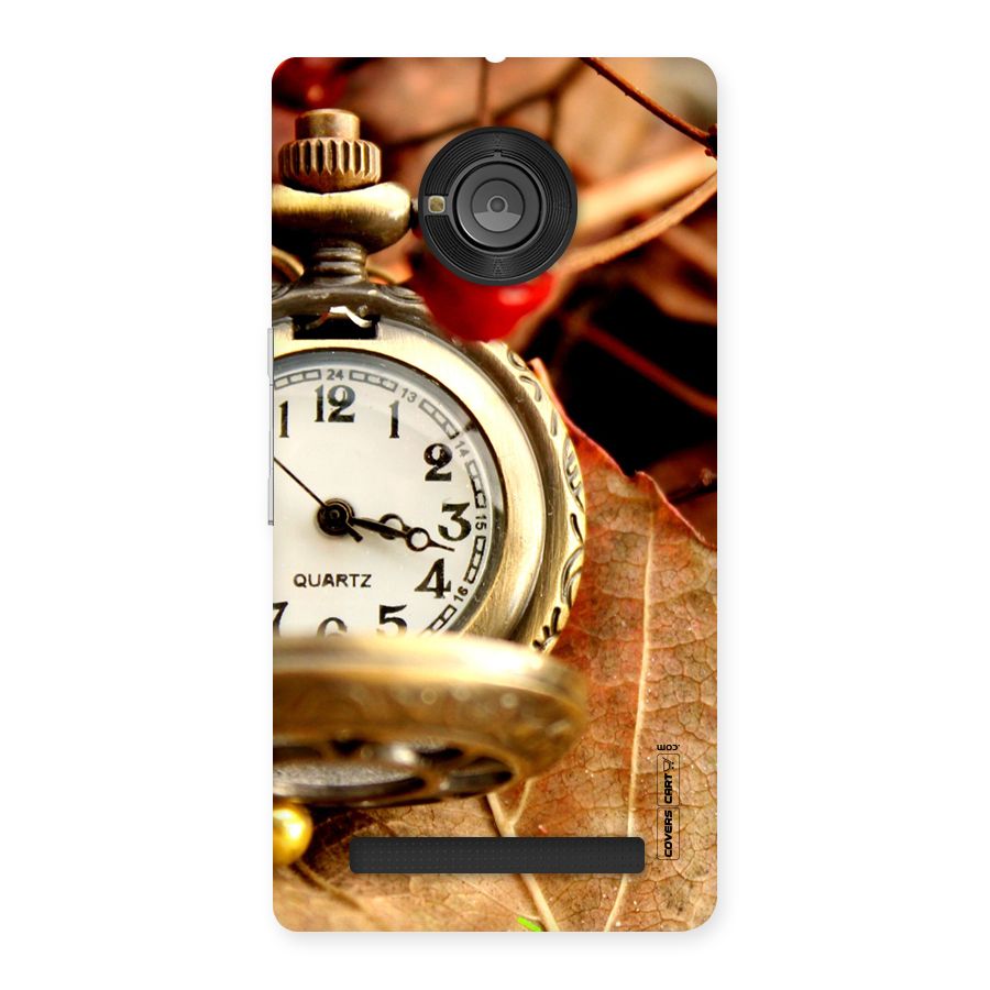 Cherry And Clock Back Case for Yu Yunique