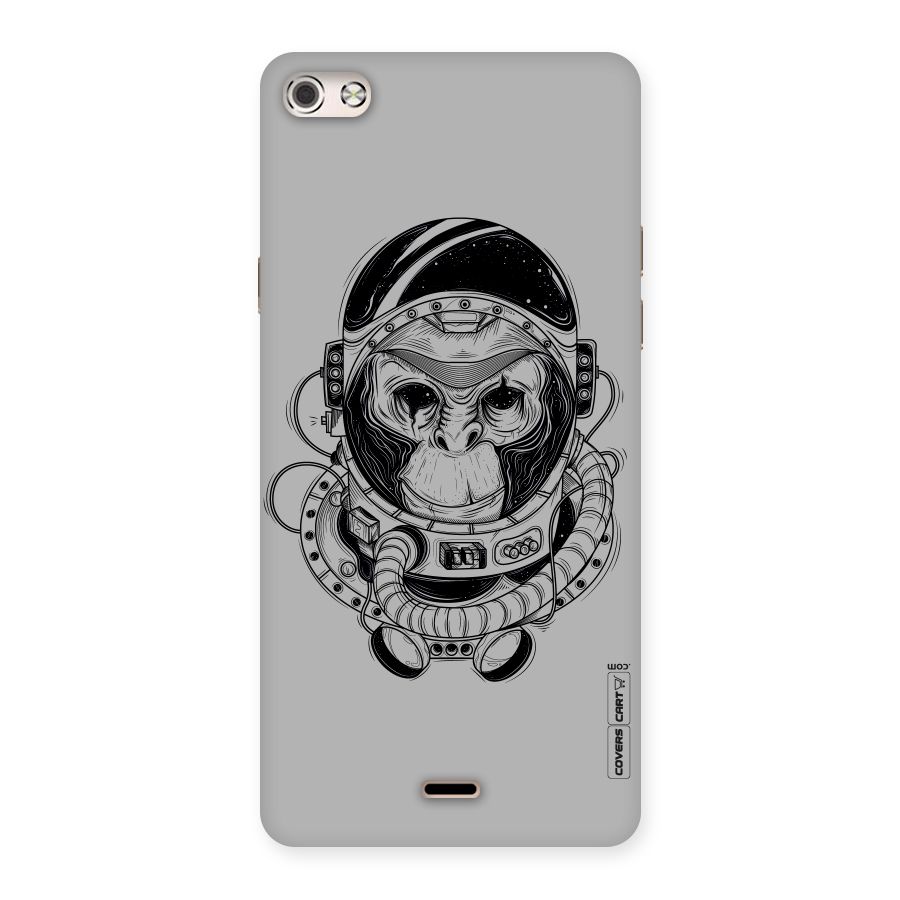 Chimpanzee Astronaut Back Case for Micromax Canvas Silver 5