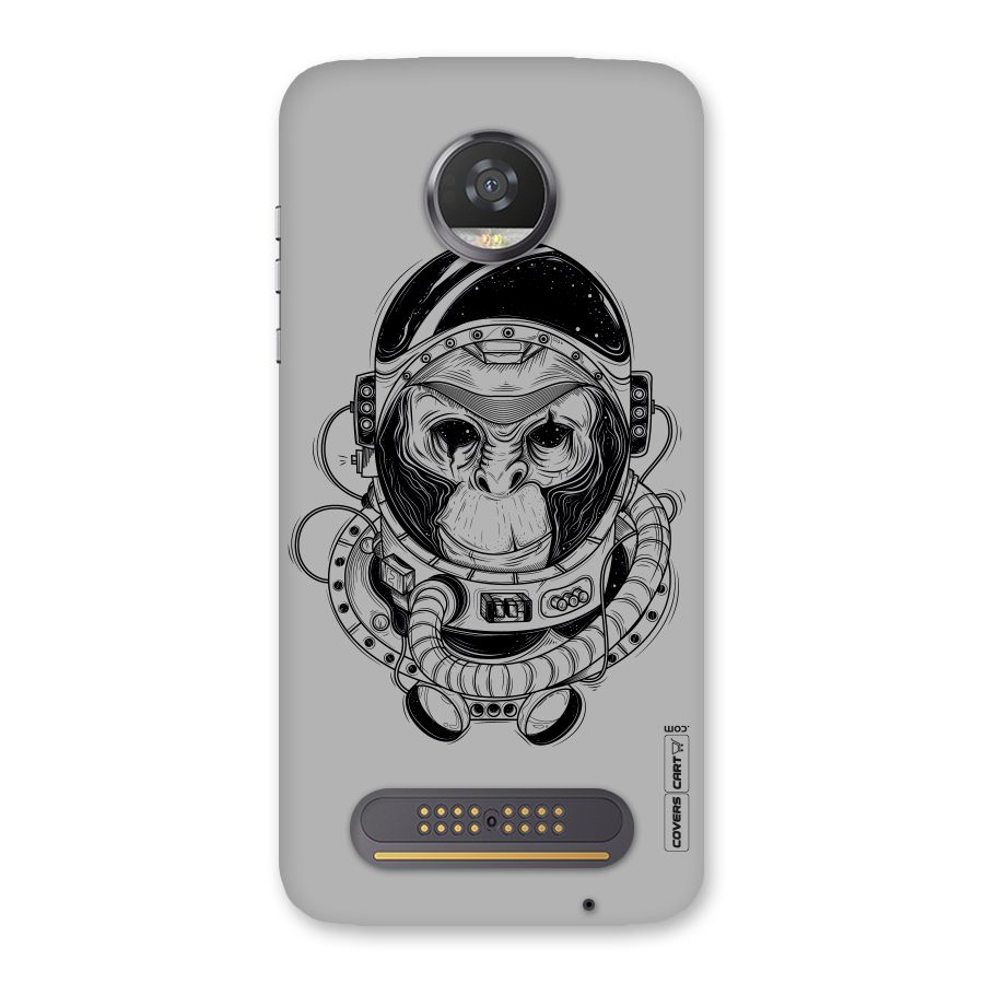 Chimpanzee Astronaut Back Case for Moto Z2 Play