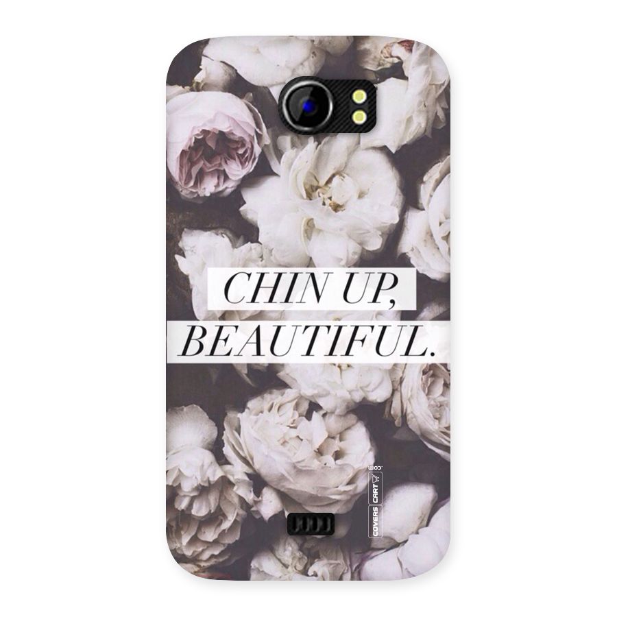 Chin Up Beautiful Back Case for Micromax Canvas 2 A110