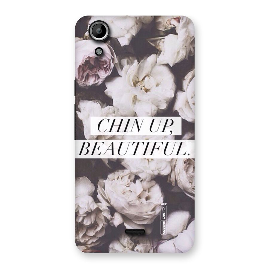 Chin Up Beautiful Back Case for Micromax Canvas Selfie Lens Q345