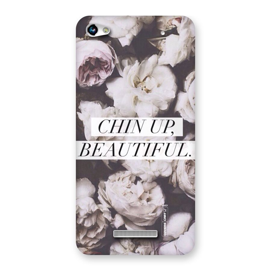 Chin Up Beautiful Back Case for Micromax Hue 2