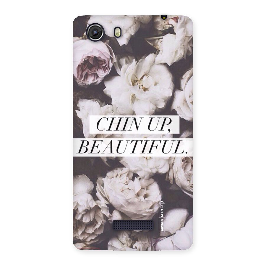 Chin Up Beautiful Back Case for Micromax Unite 3
