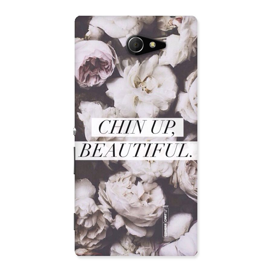 Chin Up Beautiful Back Case for Sony Xperia M2