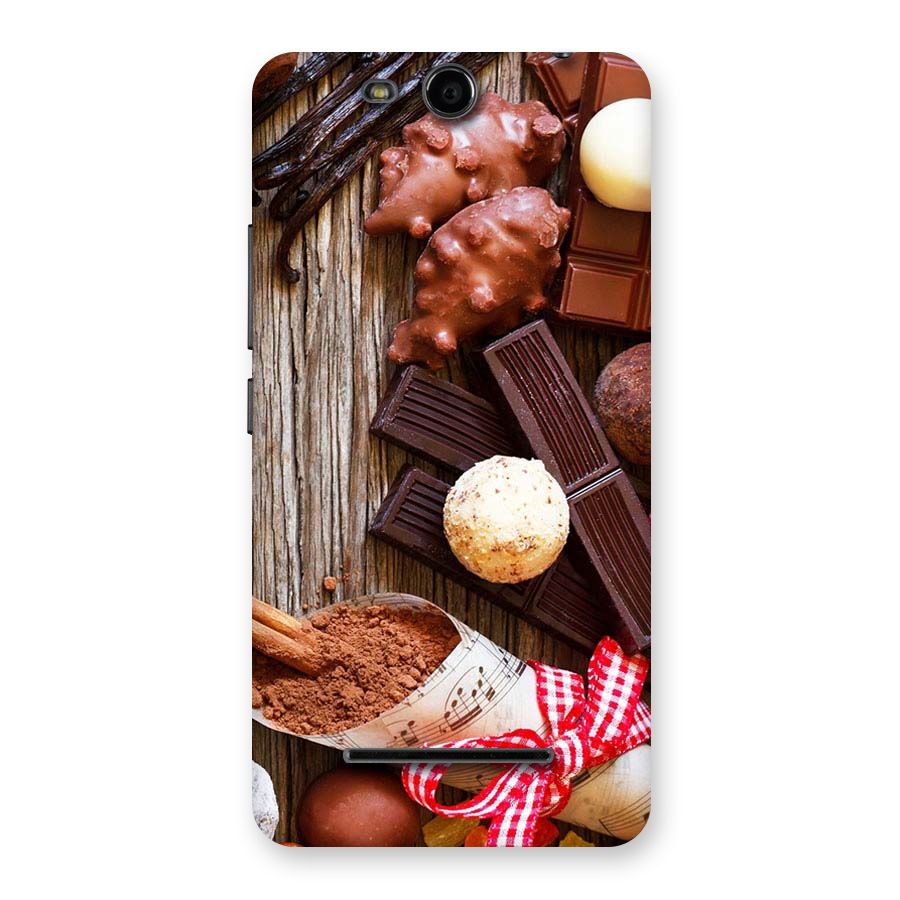 Chocolate Candies Back Case for Micromax Canvas Juice 3 Q392