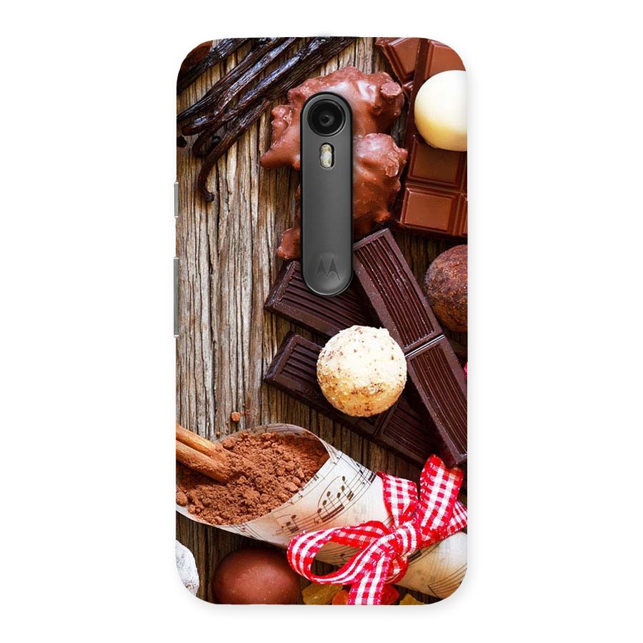 Chocolate Candies Back Case for Moto G Turbo