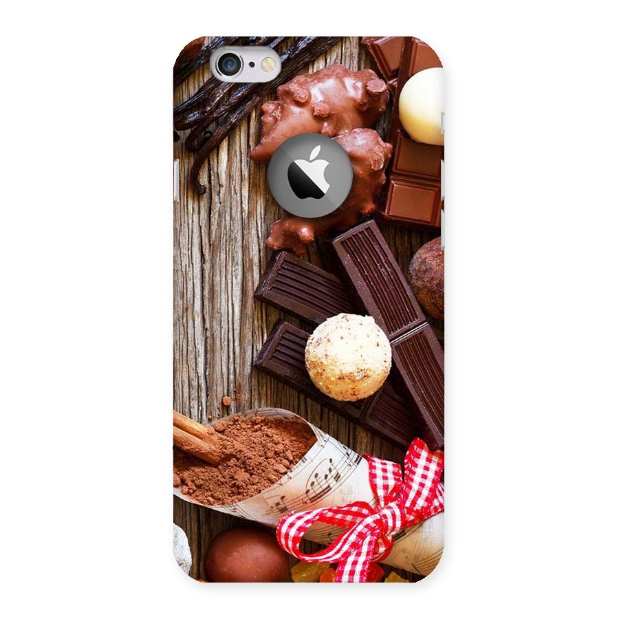 Chocolate Candies Back Case for iPhone 6 Logo Cut