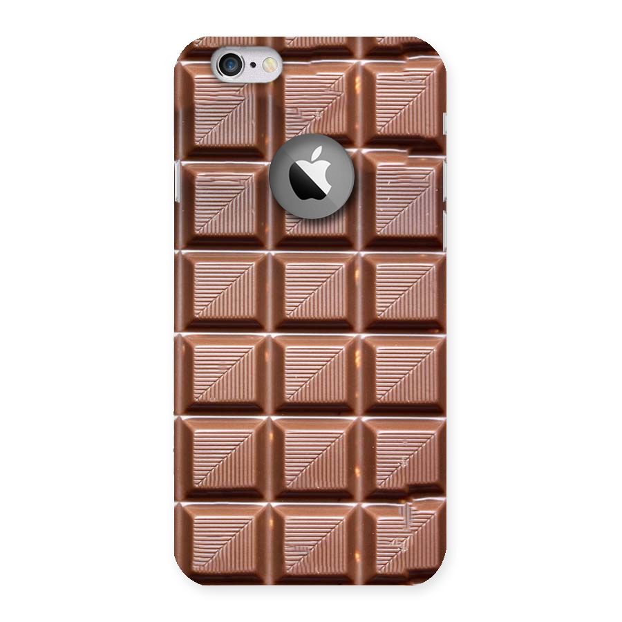 Chocolate Tiles Back Case for iPhone 6 Logo Cut