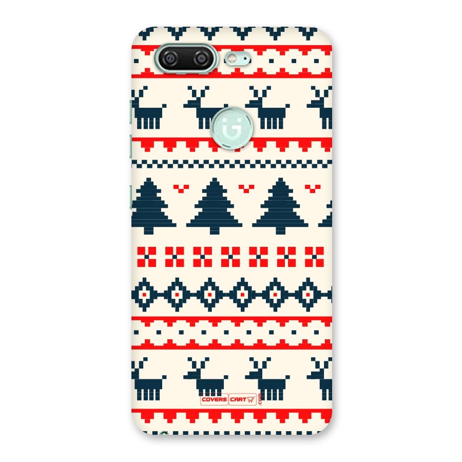 Christmas Design Pattern Back Case for Gionee S10