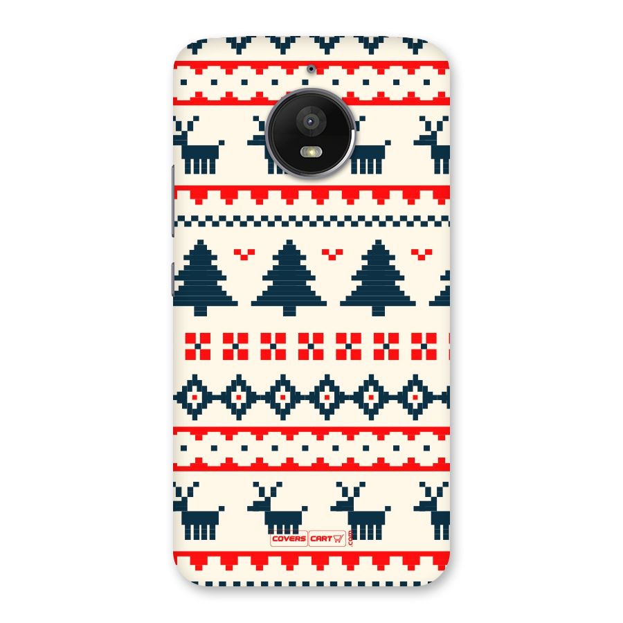 Christmas Design Pattern Back Case for Moto E4 Plus