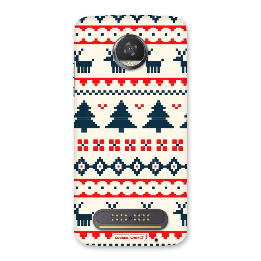 Christmas Design Pattern Back Case for Moto Z2 Play
