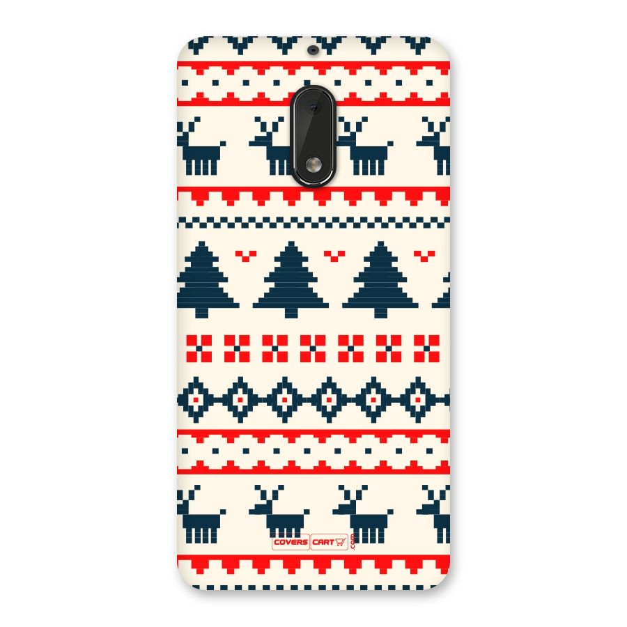Christmas Design Pattern Back Case for Nokia 6