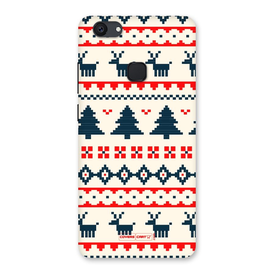 Christmas Design Pattern Back Case for Vivo V7 Plus