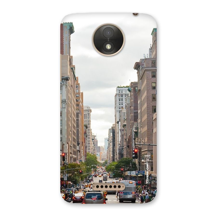 City Street View Back Case for Moto C Plus