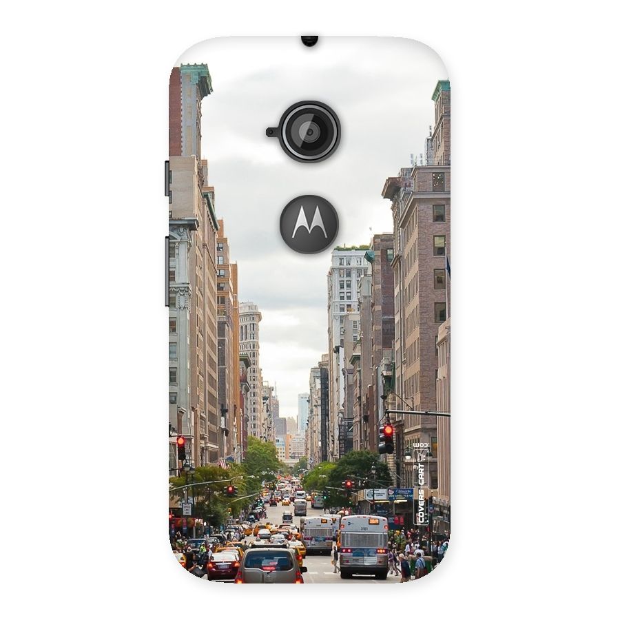City Street View Back Case for Moto E 2nd Gen