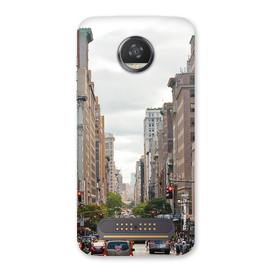 City Street View Back Case for Moto Z2 Play