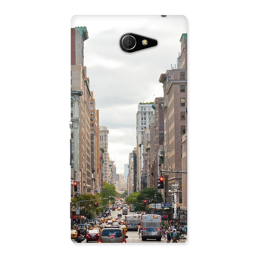 City Street View Back Case for Sony Xperia M2