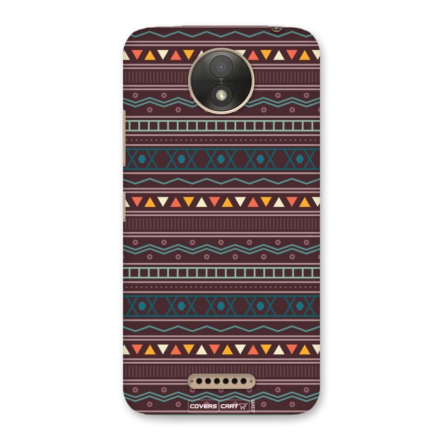 Classic Aztec Pattern Back Case for Moto C Plus
