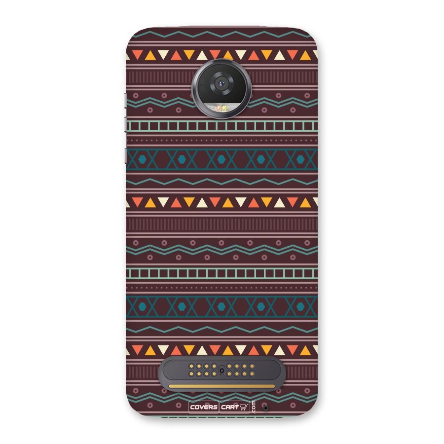 Classic Aztec Pattern Back Case for Moto Z2 Play