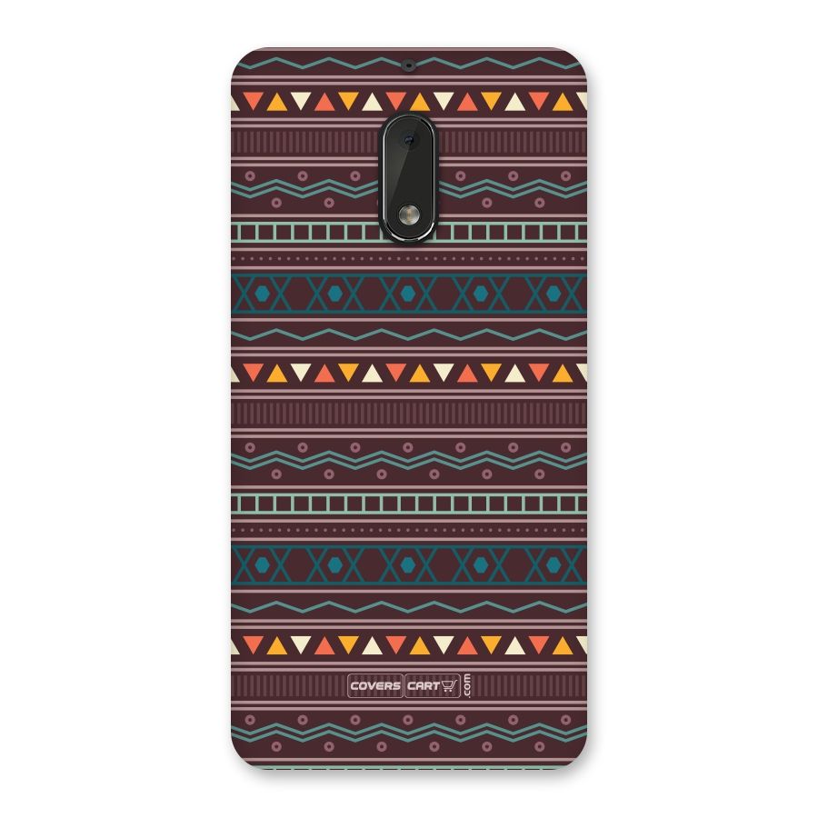 Classic Aztec Pattern Back Case for Nokia 6