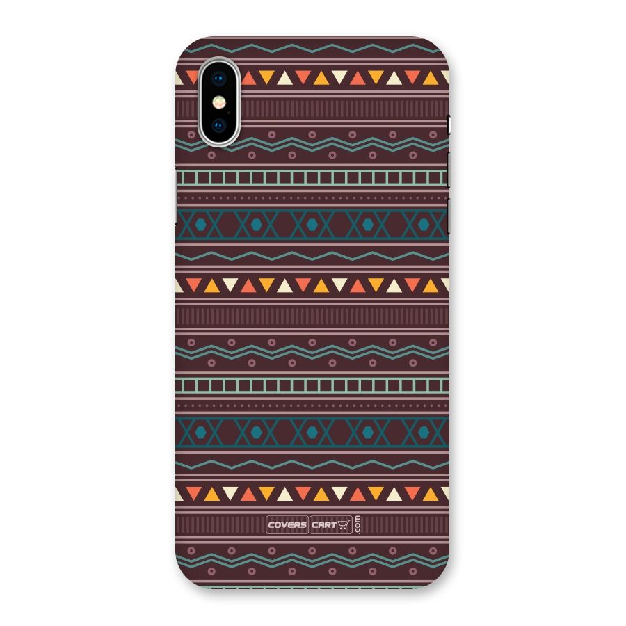 Classic Aztec Pattern Back Case for iPhone X
