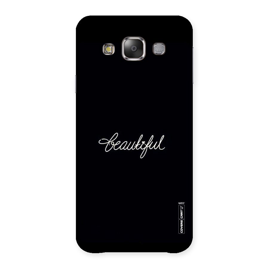 Classic Beautiful Back Case for Galaxy E7