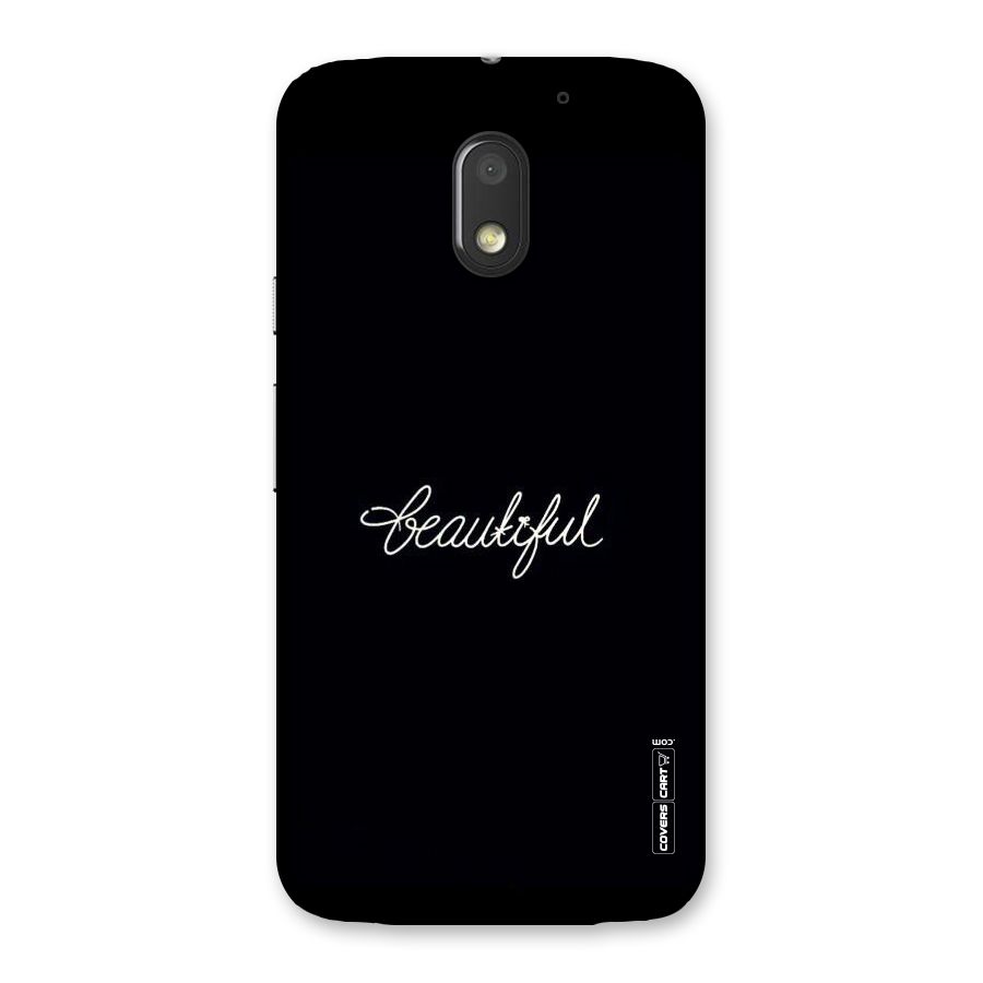 Classic Beautiful Back Case for Moto E3 Power