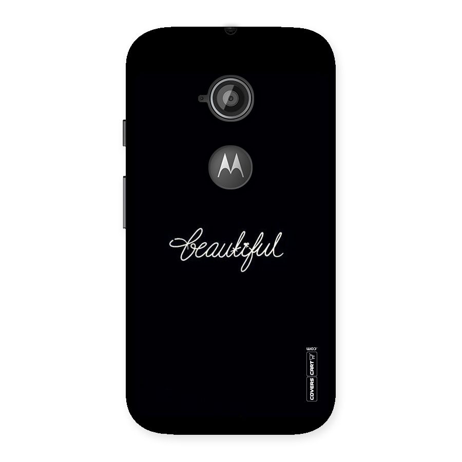Classic Beautiful Back Case for Moto E 2nd Gen