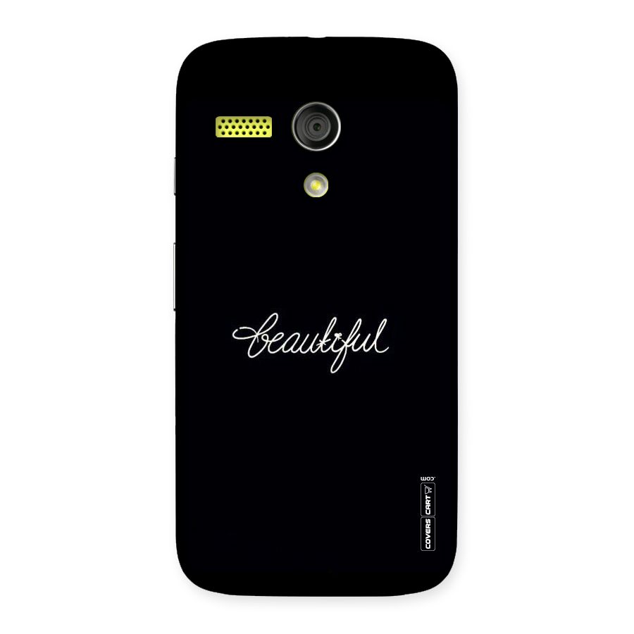 Classic Beautiful Back Case for Moto G