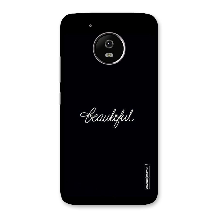 Classic Beautiful Back Case for Moto G5