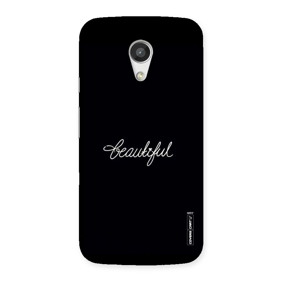 Classic Beautiful Back Case for Moto G 2nd Gen