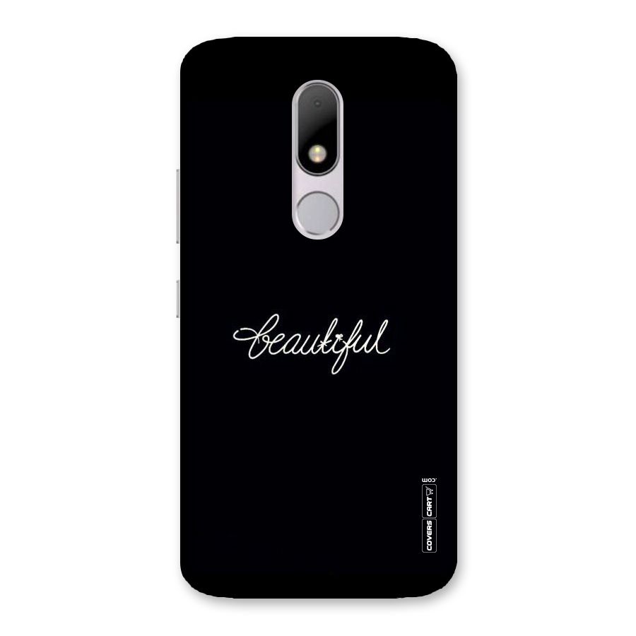 Classic Beautiful Back Case for Moto M