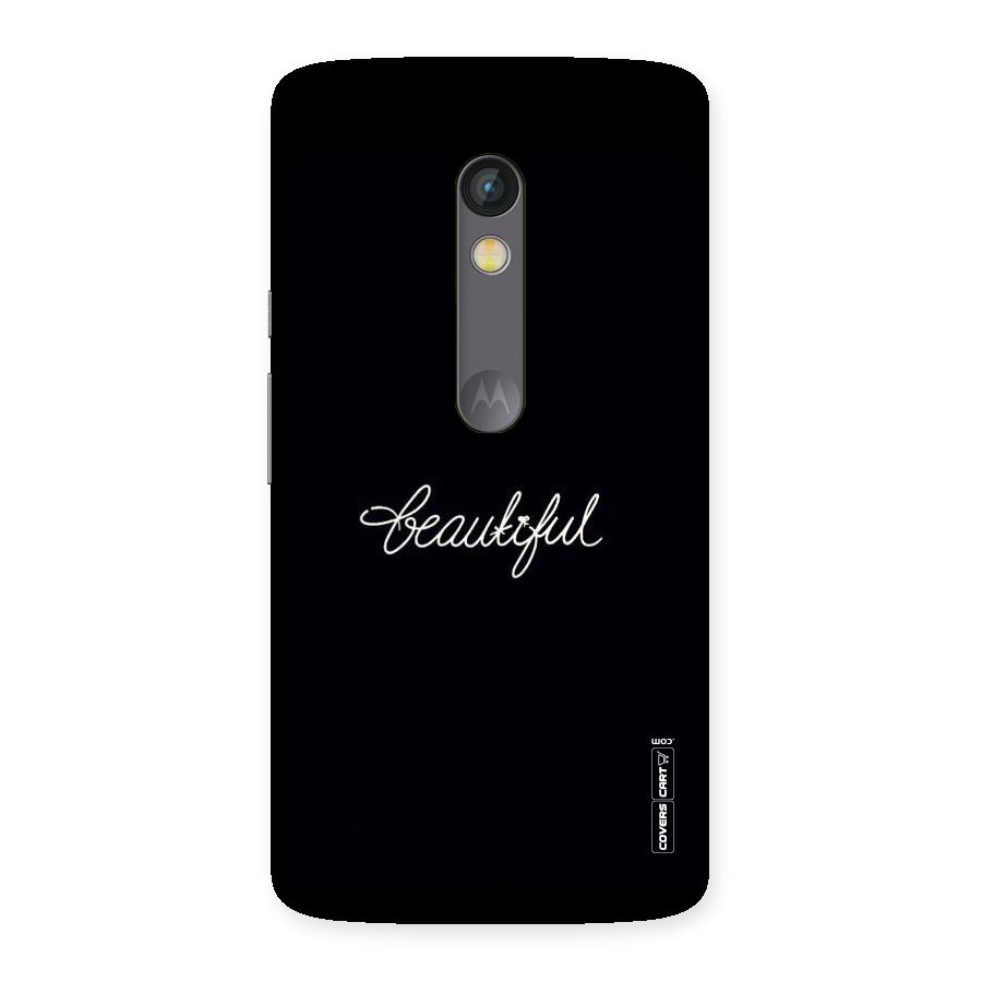Classic Beautiful Back Case for Moto X Play