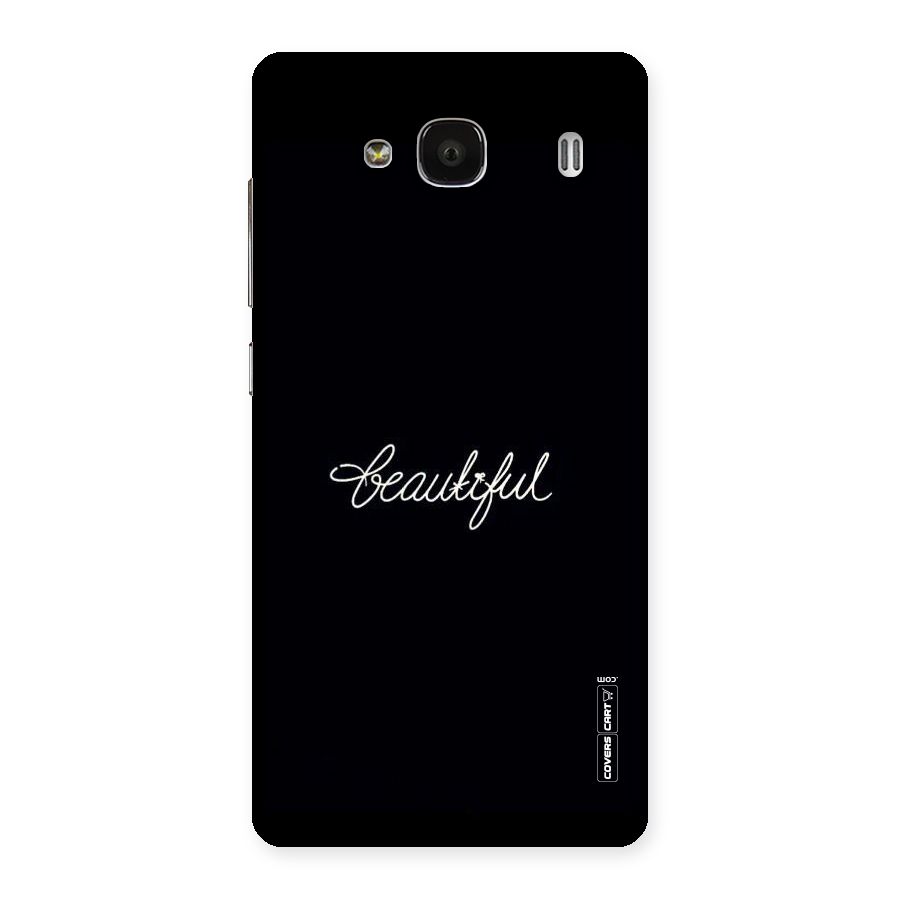 Classic Beautiful Back Case for Redmi 2