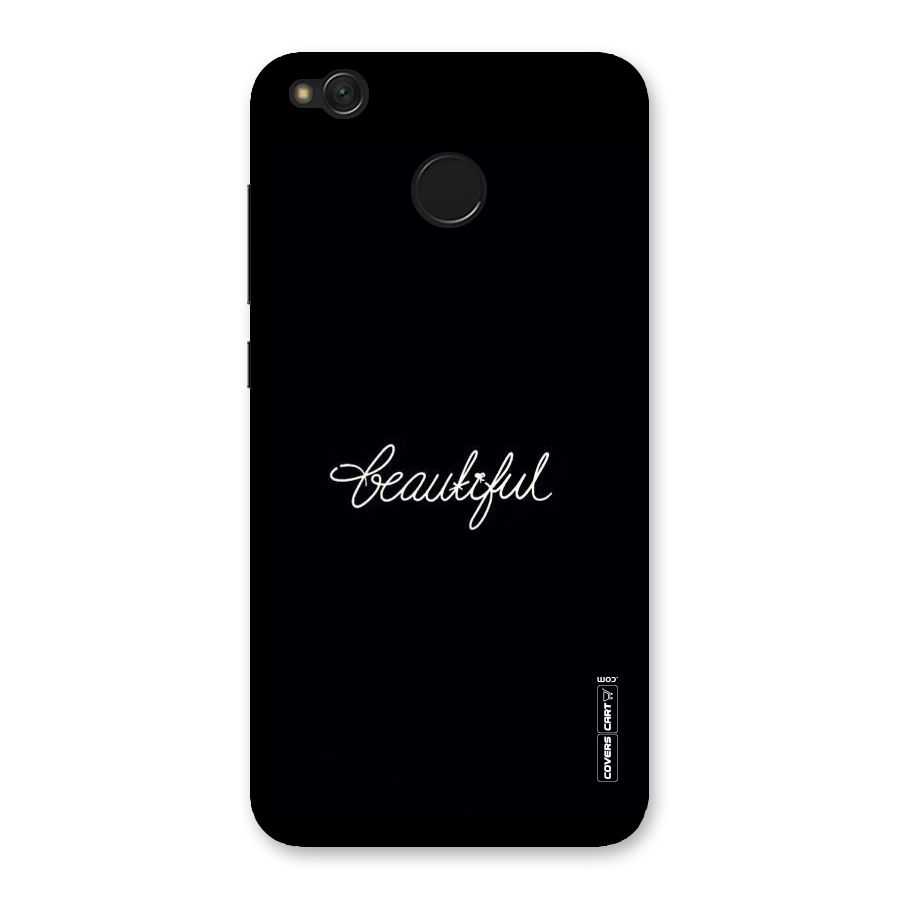 Classic Beautiful Back Case for Redmi 4