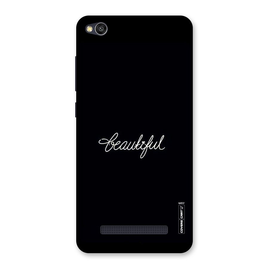 Classic Beautiful Back Case for Redmi 4A