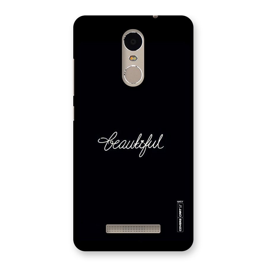 Classic Beautiful Back Case for Xiaomi Redmi Note 3