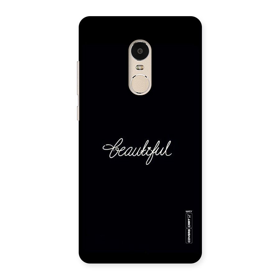 Classic Beautiful Back Case for Xiaomi Redmi Note 4