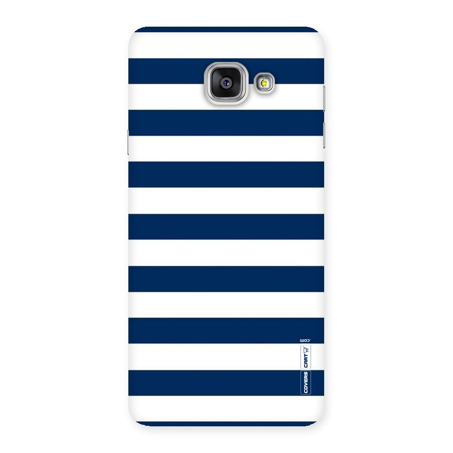 Classic Blue White Stripes Back Case for Galaxy A7 2016