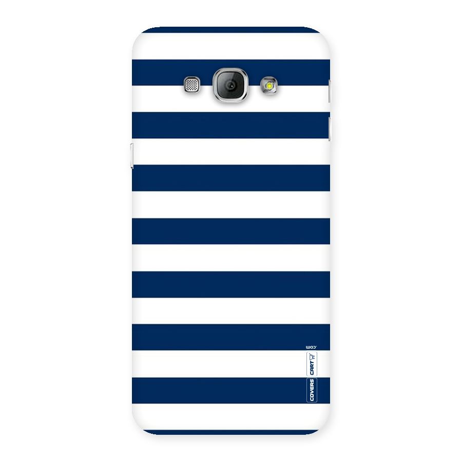 Classic Blue White Stripes Back Case for Galaxy A8