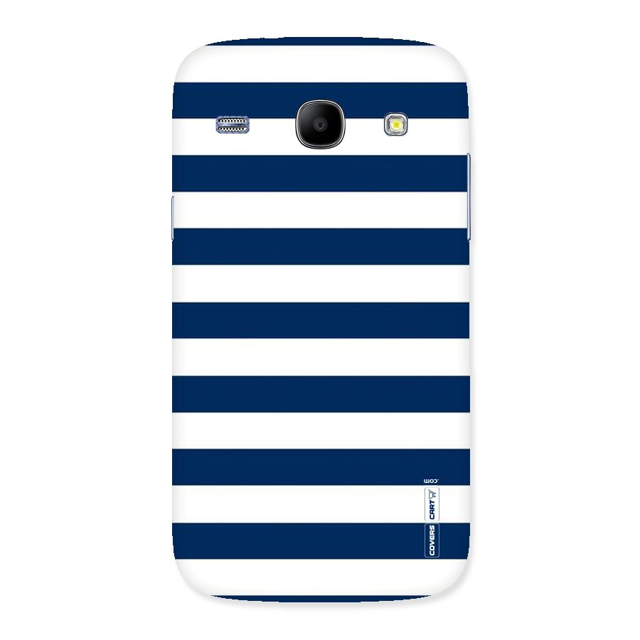 Classic Blue White Stripes Back Case for Galaxy Core