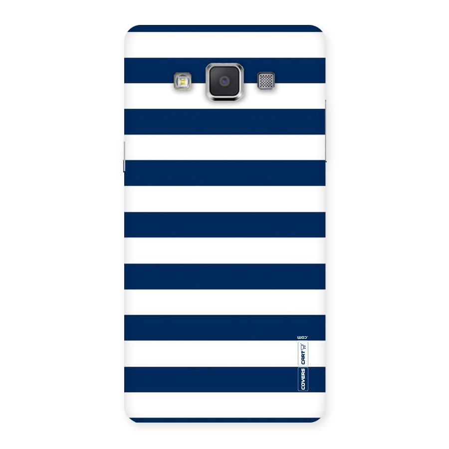 Classic Blue White Stripes Back Case for Galaxy Grand 3