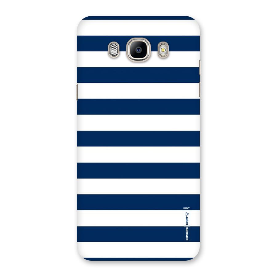 Classic Blue White Stripes Back Case for Galaxy On8