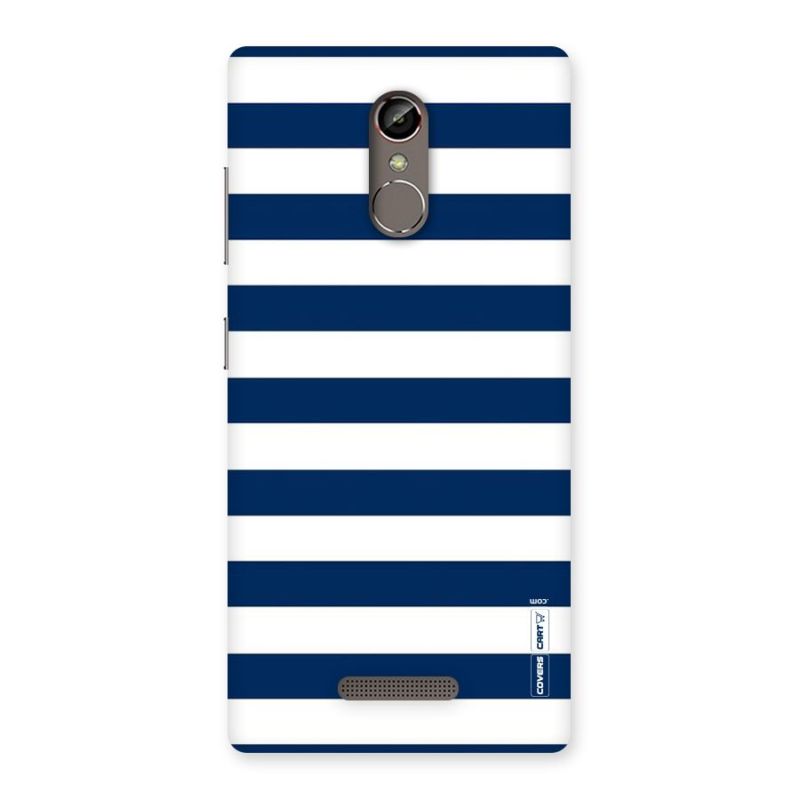 Classic Blue White Stripes Back Case for Gionee S6s