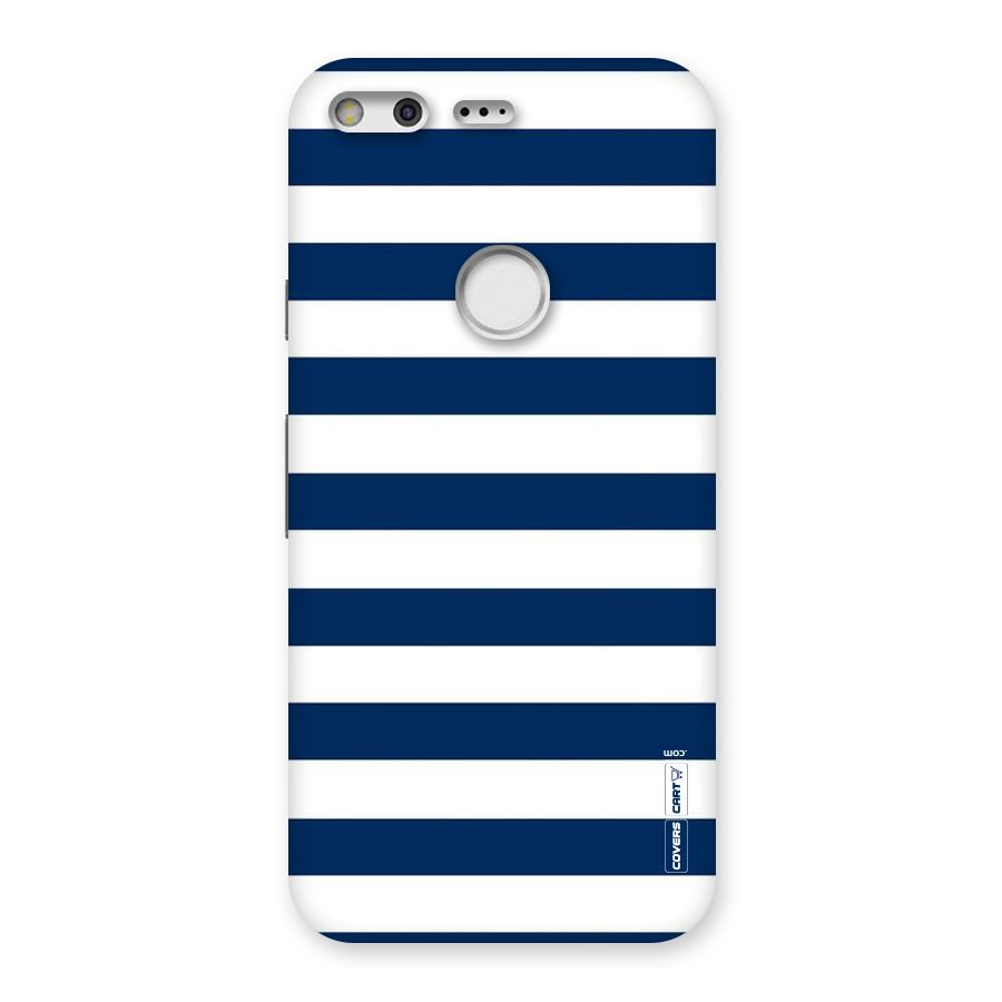 Classic Blue White Stripes Back Case for Google Pixel