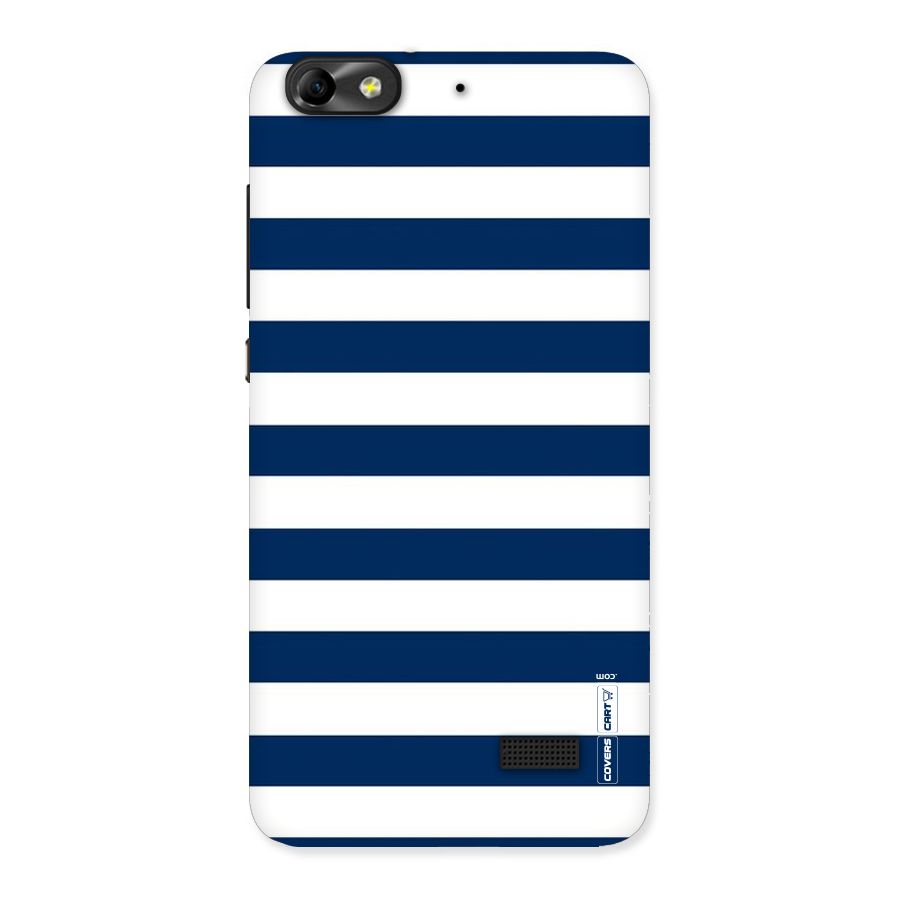 Classic Blue White Stripes Back Case for Honor 4C