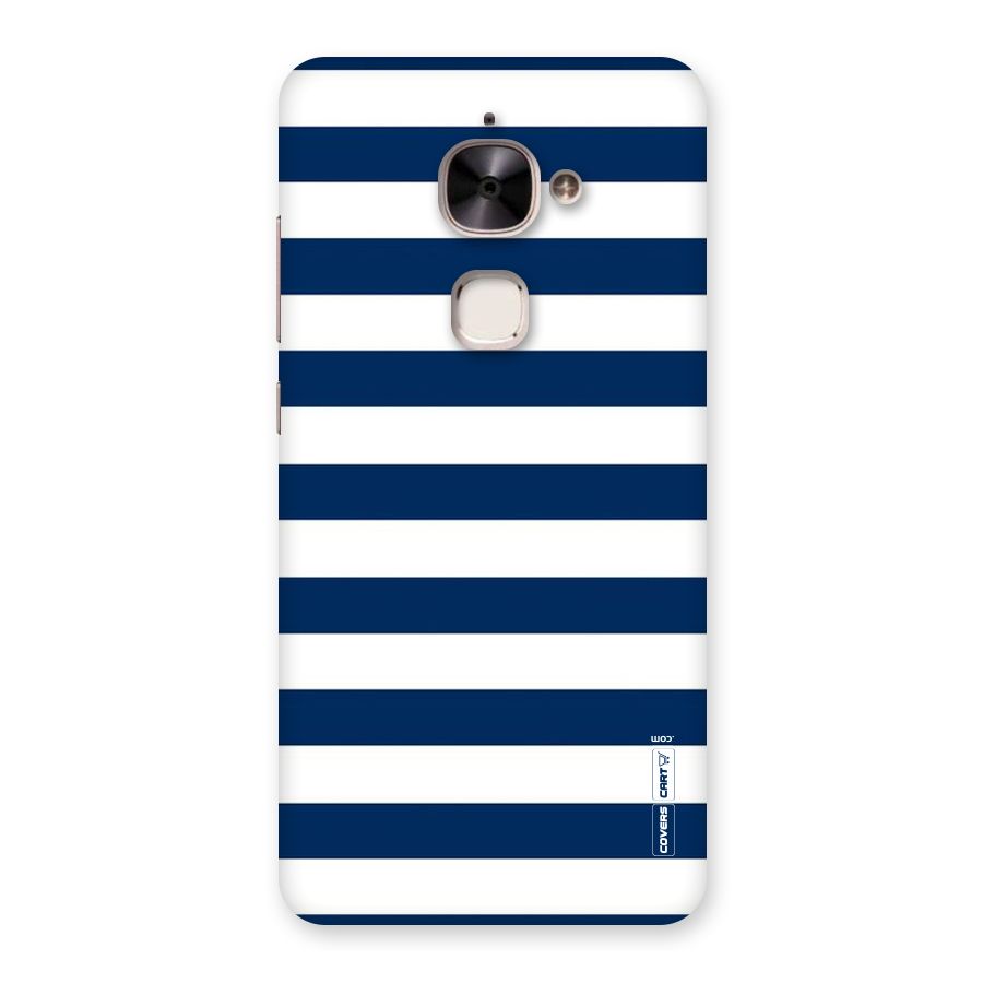 Classic Blue White Stripes Back Case for Le 2