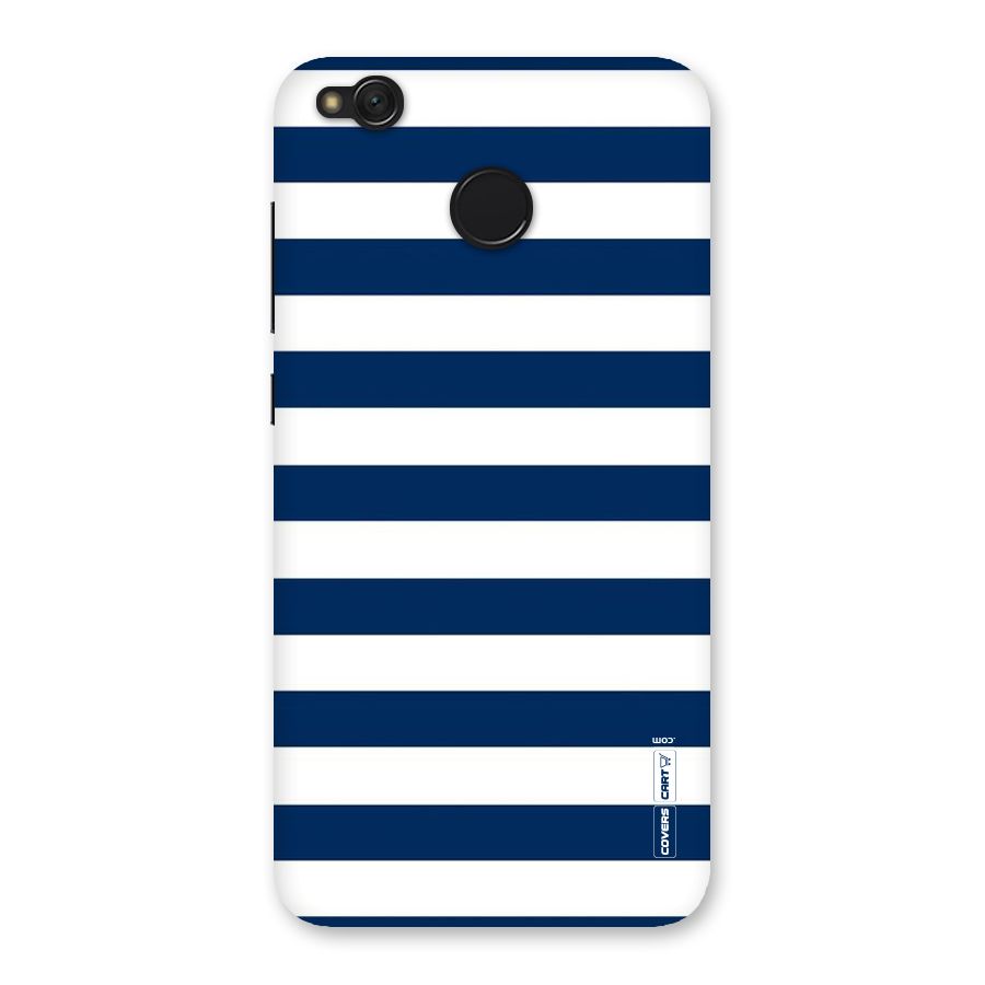 Classic Blue White Stripes Back Case for Redmi 4