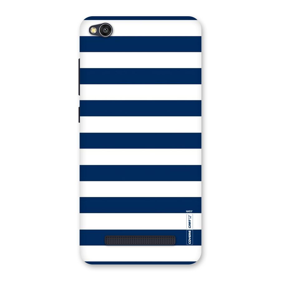 Classic Blue White Stripes Back Case for Redmi 4A